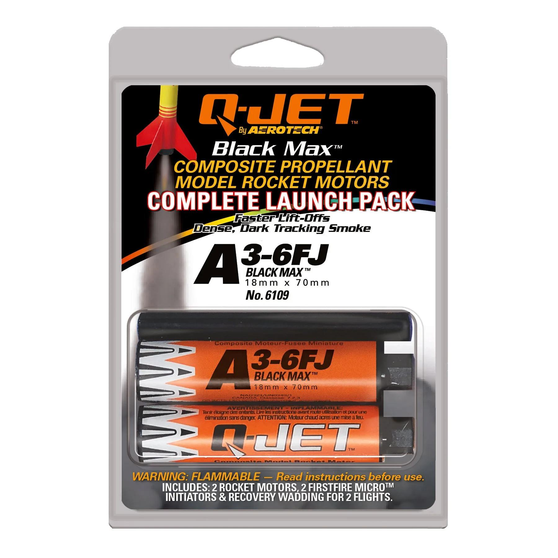 Pack de lanzamiento completo Quest Q-Jet™ A3-6FJ Black Max con 2 motores - Q6109