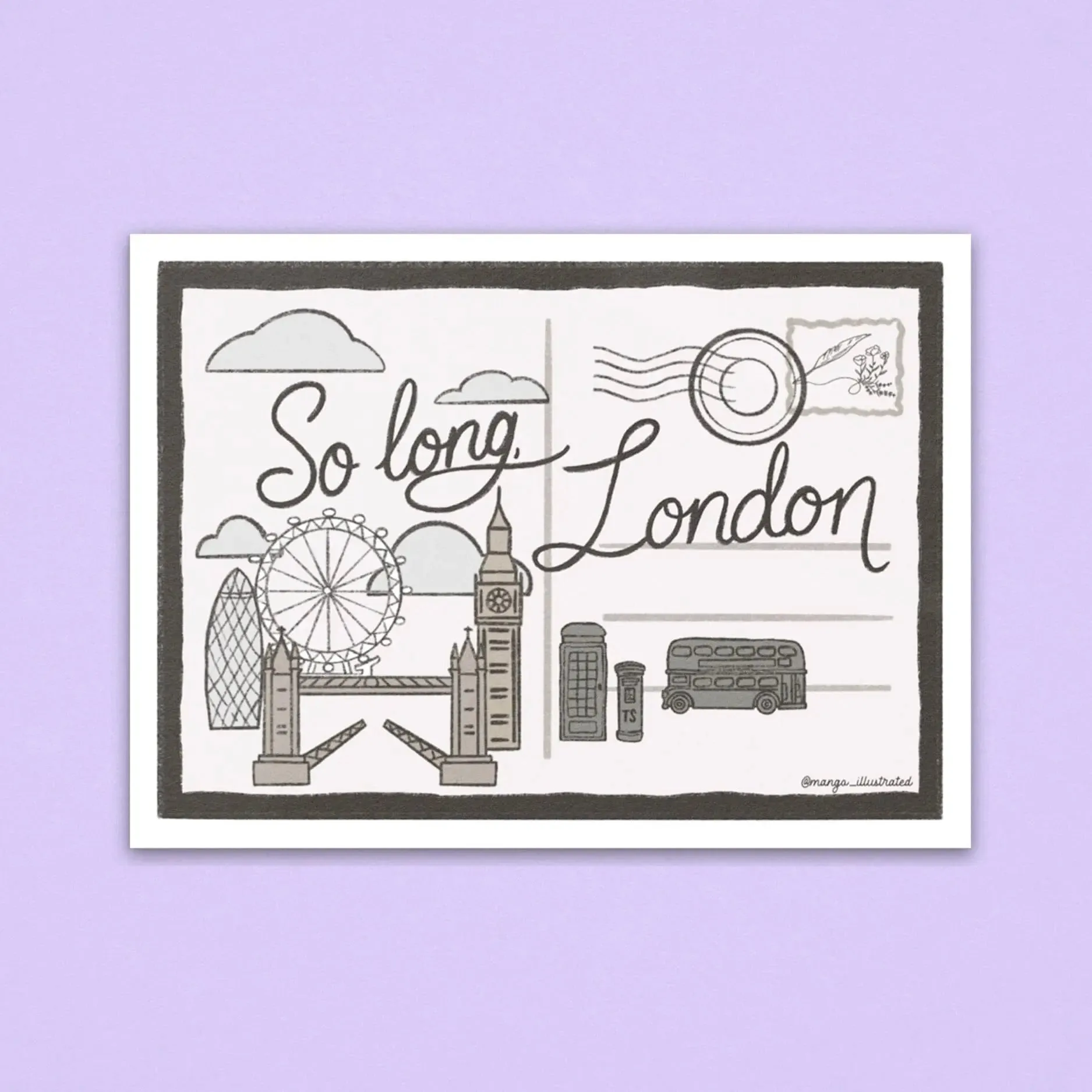 Aufkleber: So long, London