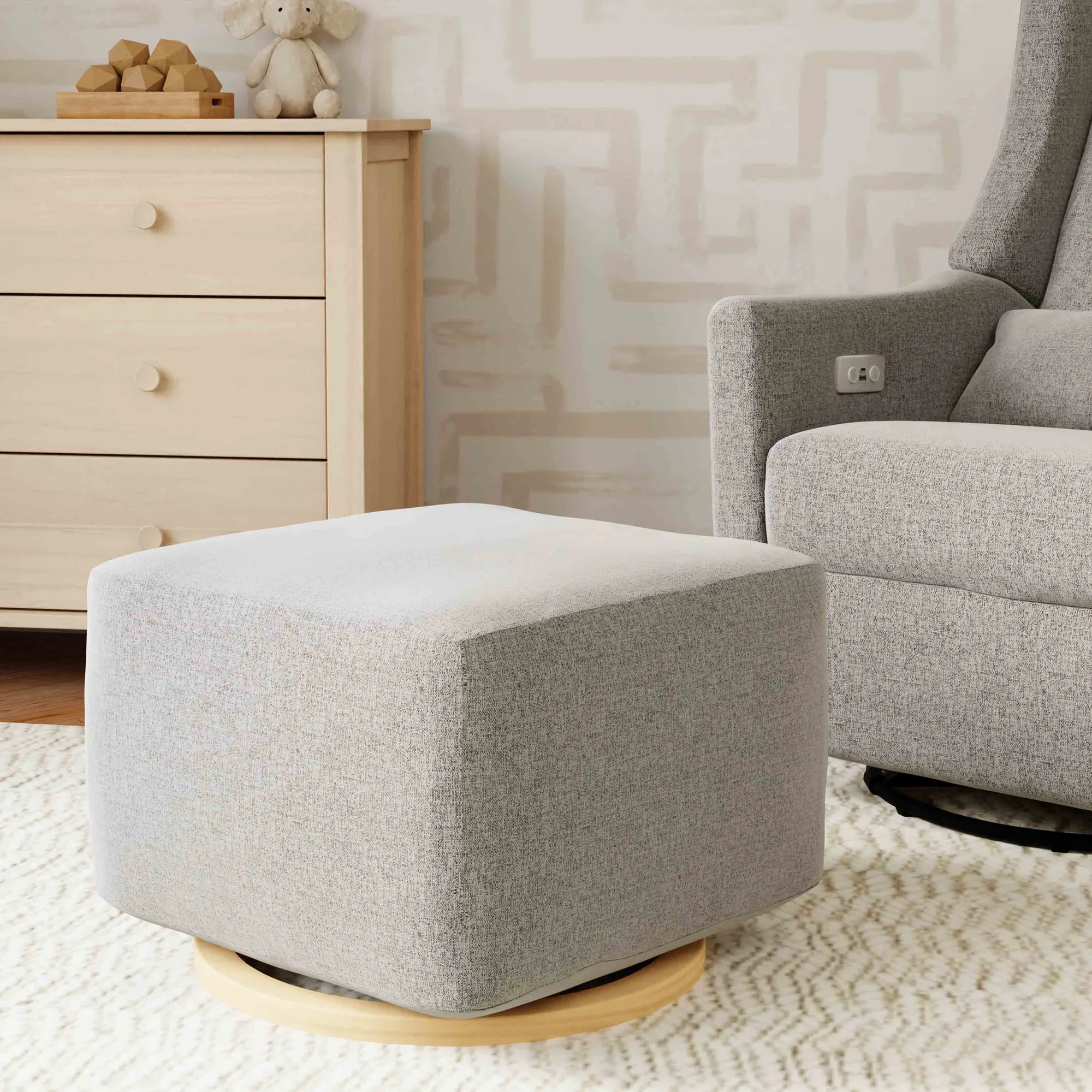 How to Clean and Care for a Vegan Leather Nursery Ottoman