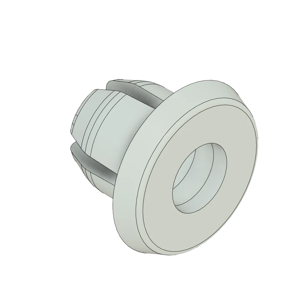 Dehnniet lang 2 mm, silber (Kunststoff)