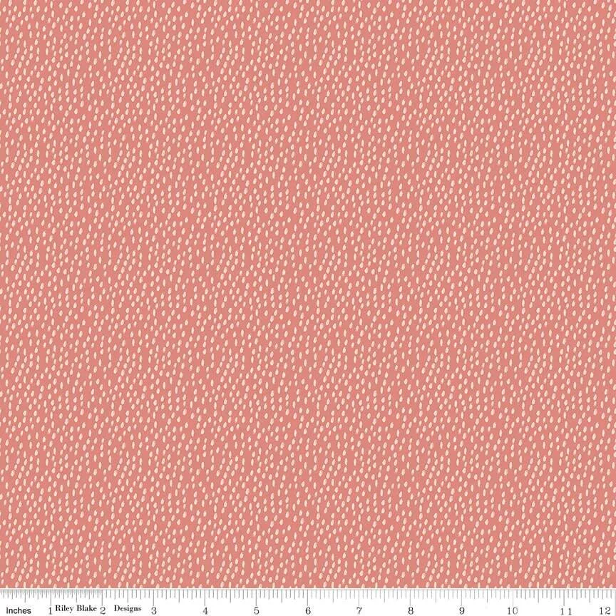 Tissu corail Splotches : Idées de patchwork et couture