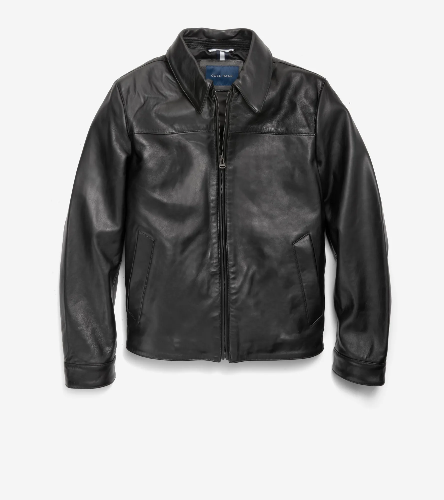 Heren gladde lamshuid shirtjas