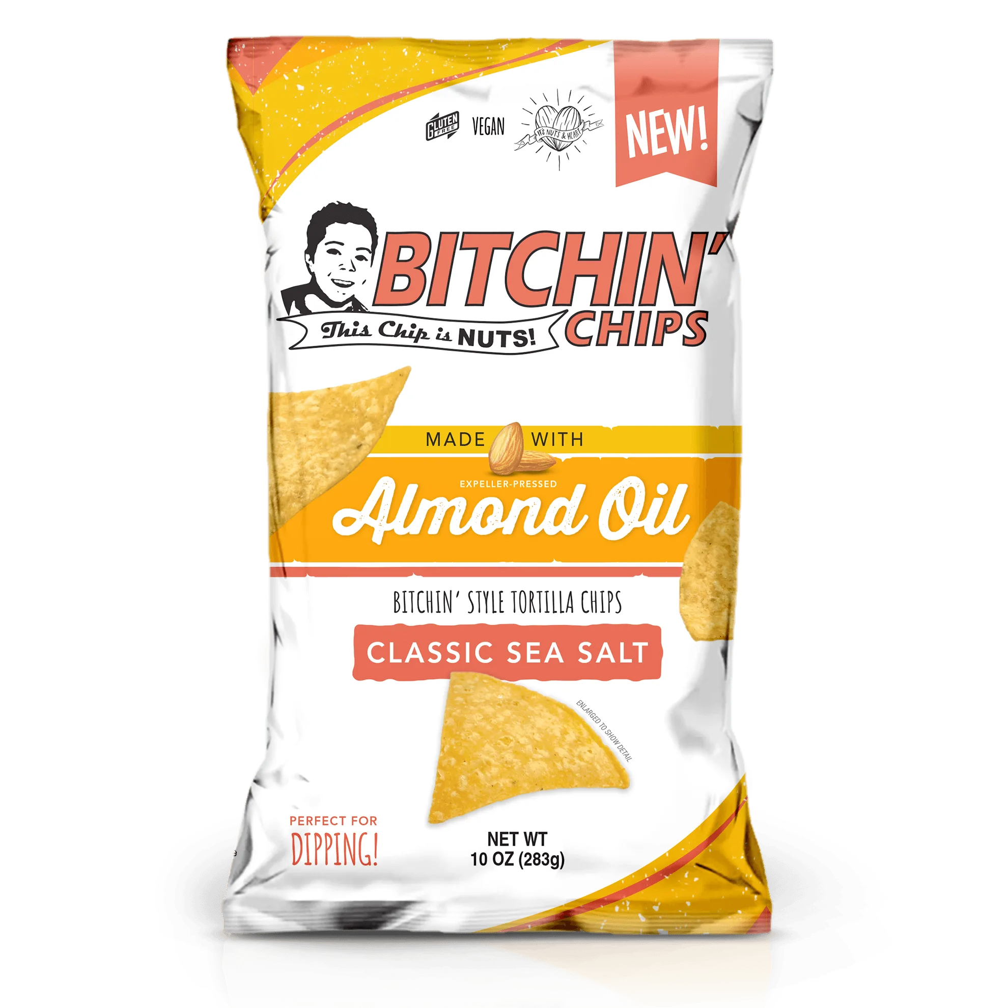 Bitchin' Chips Classic mořská sůl tortilla chipsy