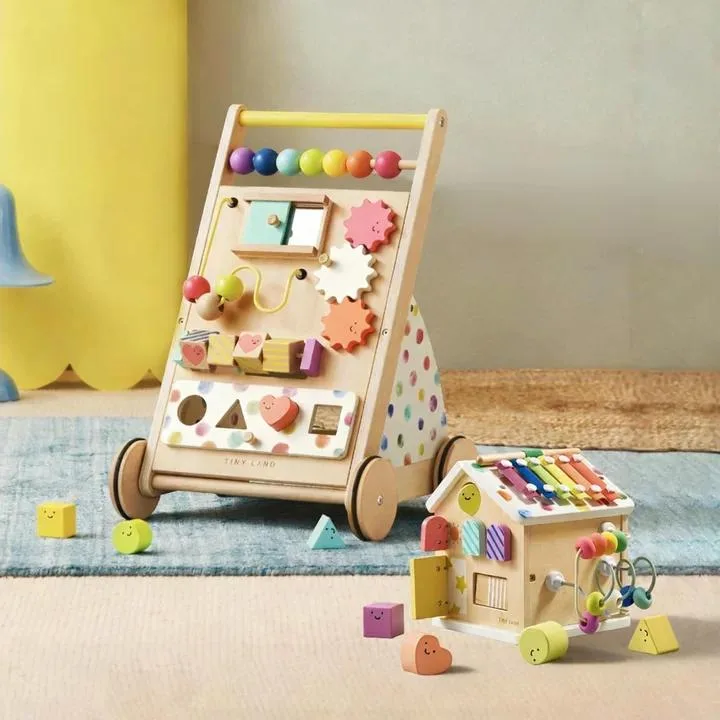 Rainbow Baby Walker e Activity Cube Set di Sviluppo Giocattolo