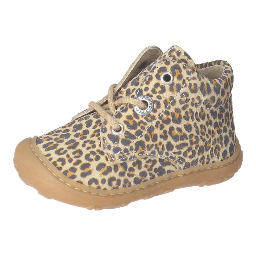 Ricosta: Dots Lace Up Boots - Animal Print / Desert