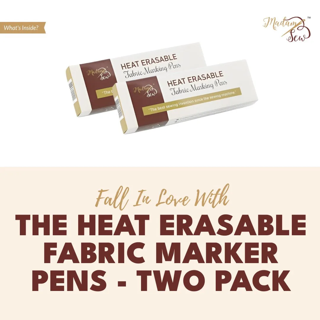 How to Use Heat Erasable Fabric Marker Pens for Quilting