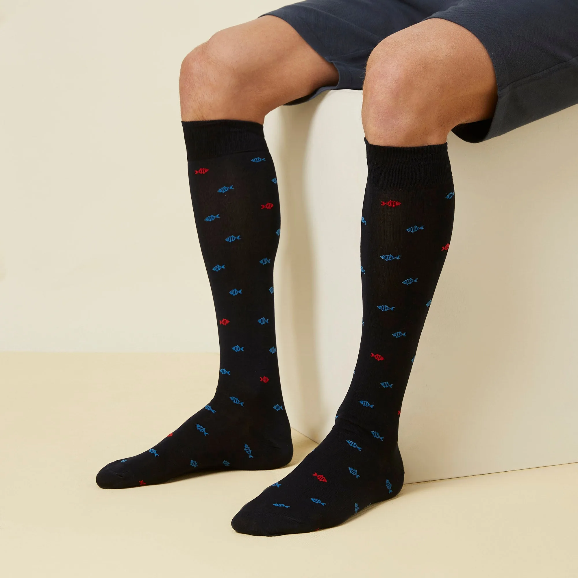 How to Care for Printed Fish Pattern Long Socks