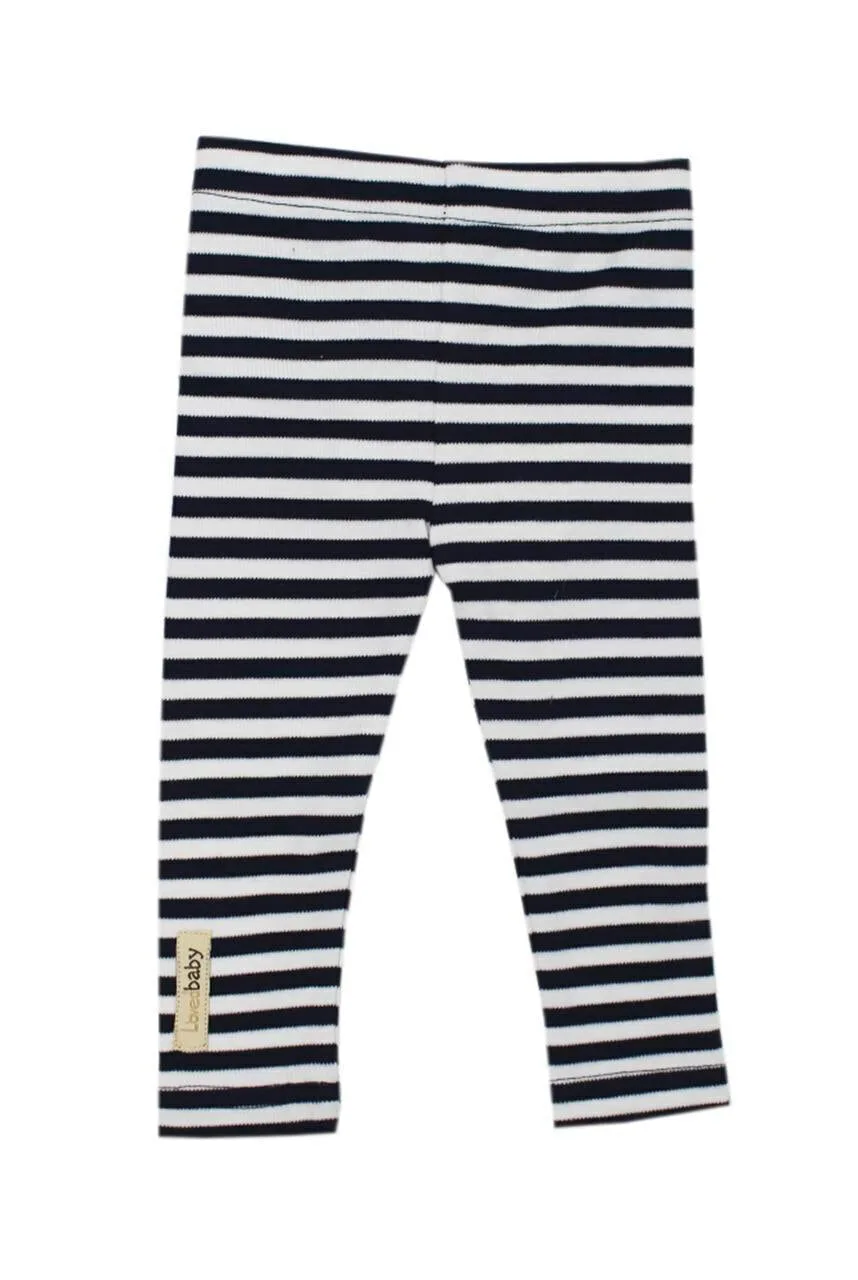Azul marino/Blanco | Leggings orgánicos