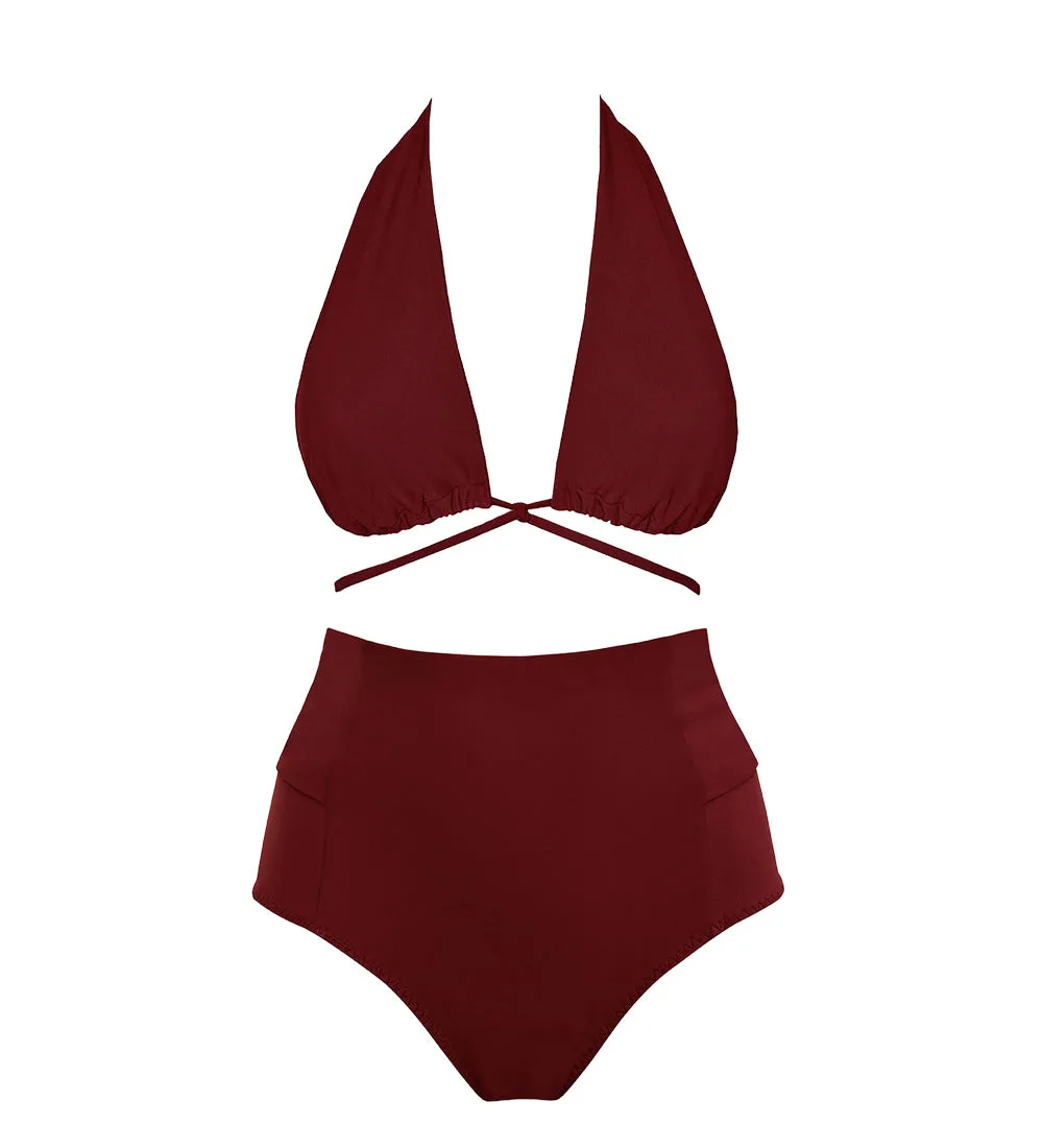 Merlot Versatile + Bow-back Bikini: Fit for Every Body