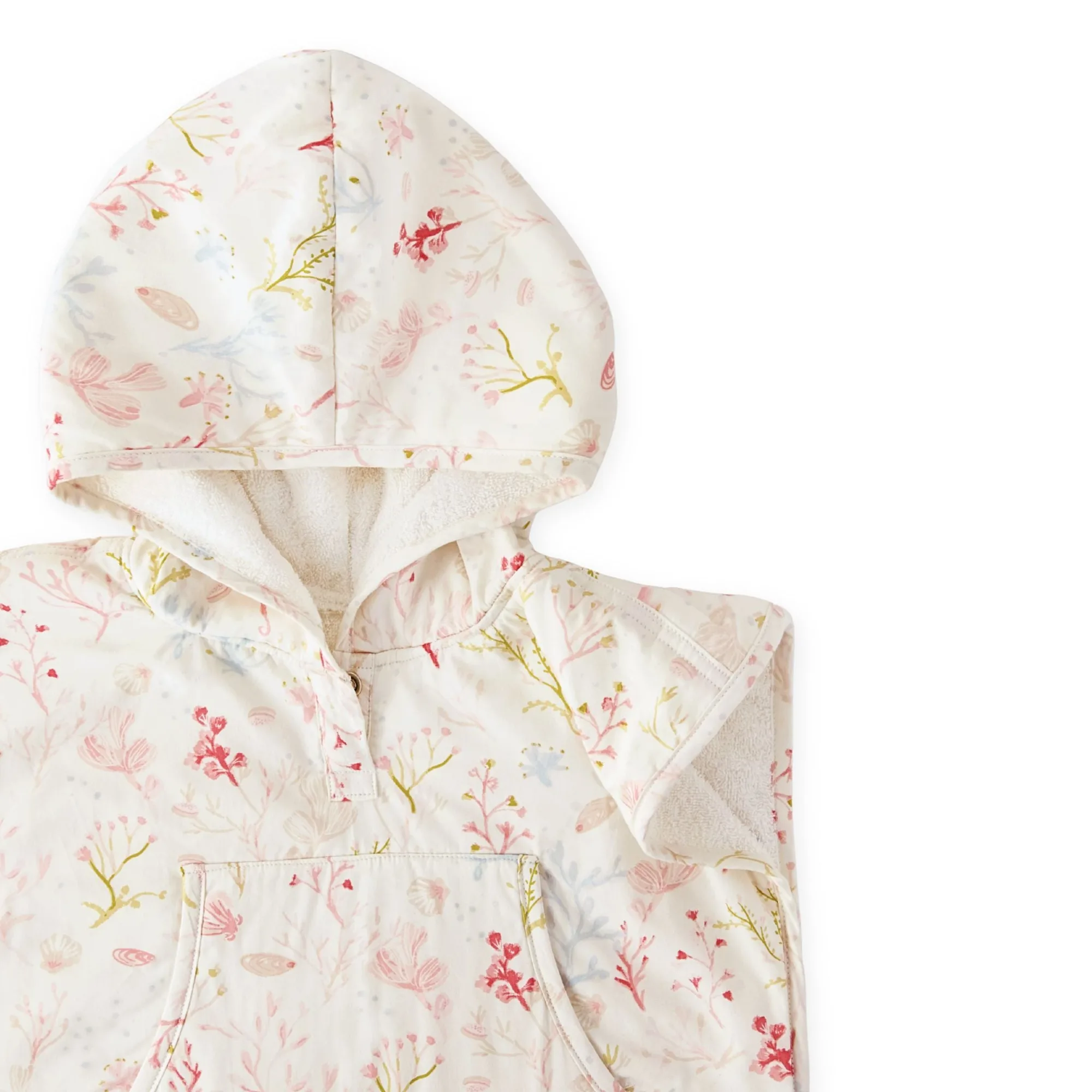 Hooded Poncho Towel - Sea Bloom