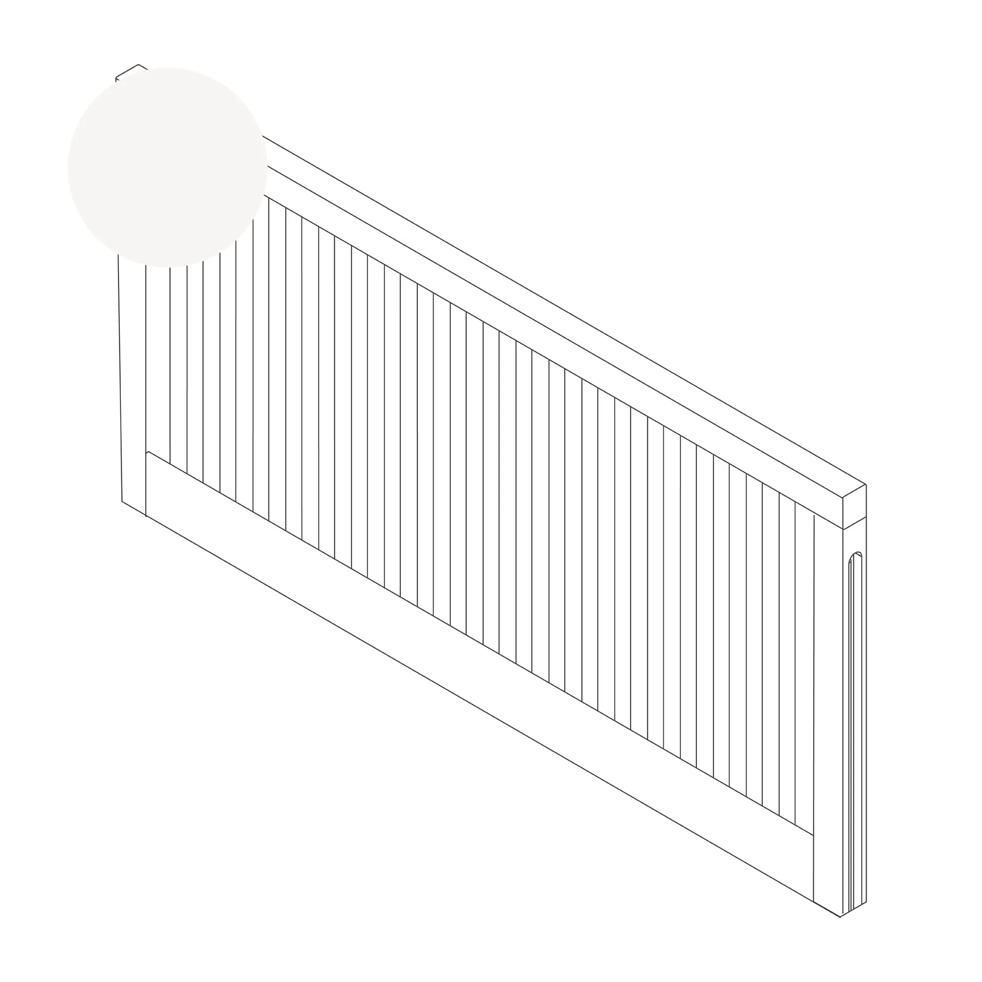 Lato a doghe per Letto Sebra, Baby & Jr. - Ricambi Sebra - Classic White