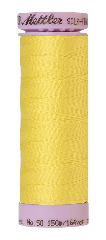 Mettler Silk-Finish Cotton Thread 50wt 150M – Lemon Zest