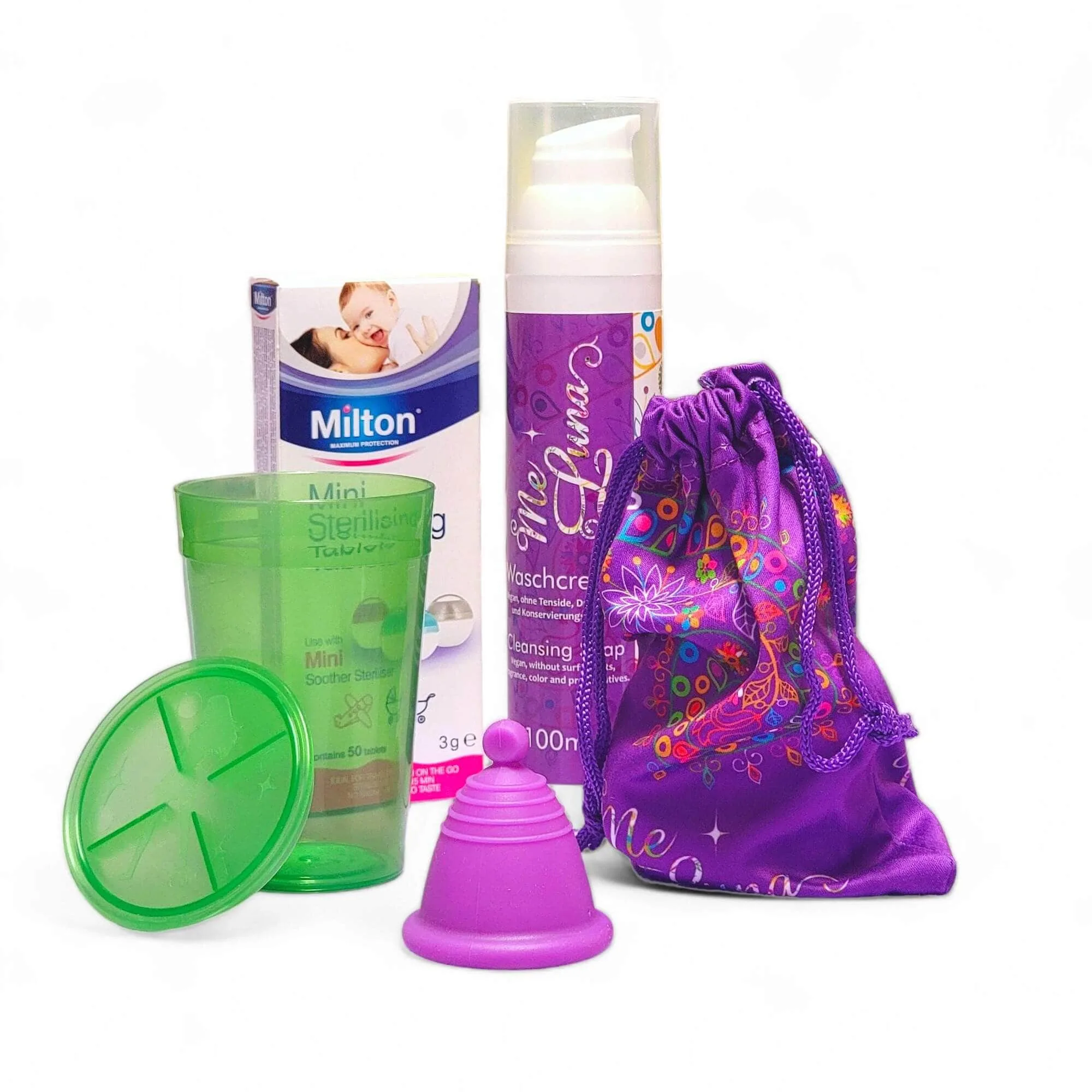 Low Cervix Menstrual Cup Kit | Milton Tabs