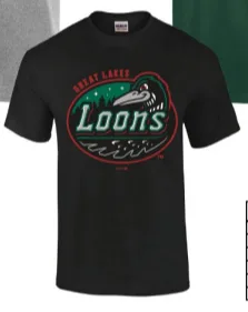 Great Lakes Loons Schwarzes Primary T-Shirt - Jugend