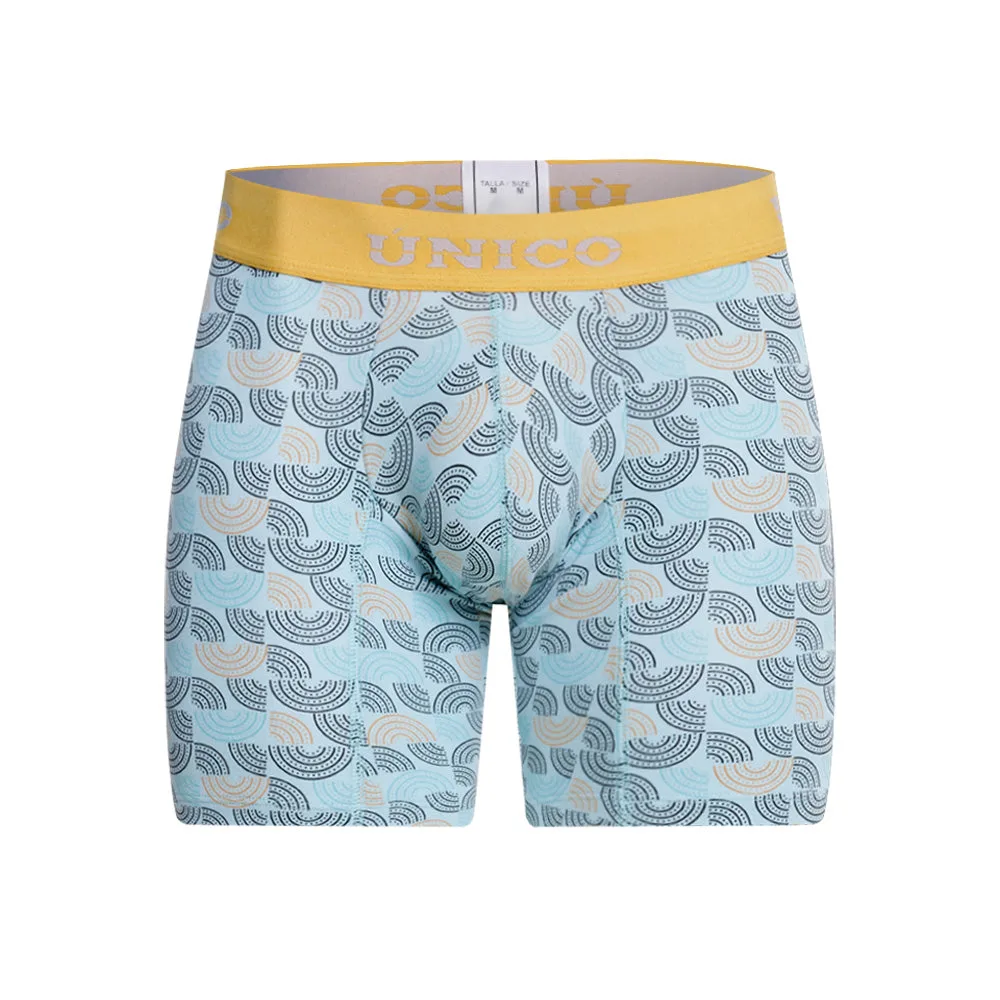 KASSALA GREEN MID-RISE BOXER SHORTS