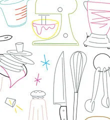 KRAZY KITCHEN - 3 Themes Embroidery Patterns