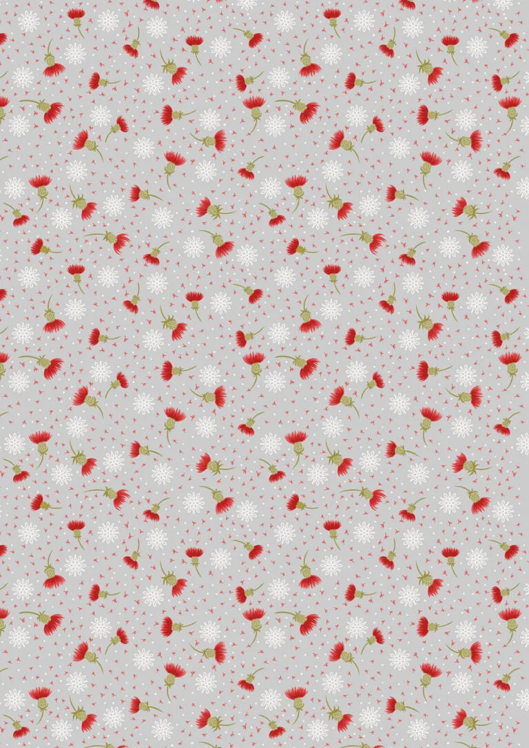 Celtic Christmas Quilting: Thistle Down Silver Fabrics