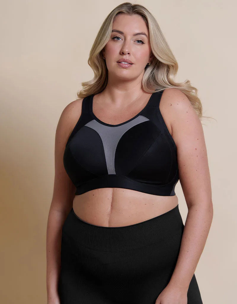 Royce Aerocool High Impact Sports Bra Black