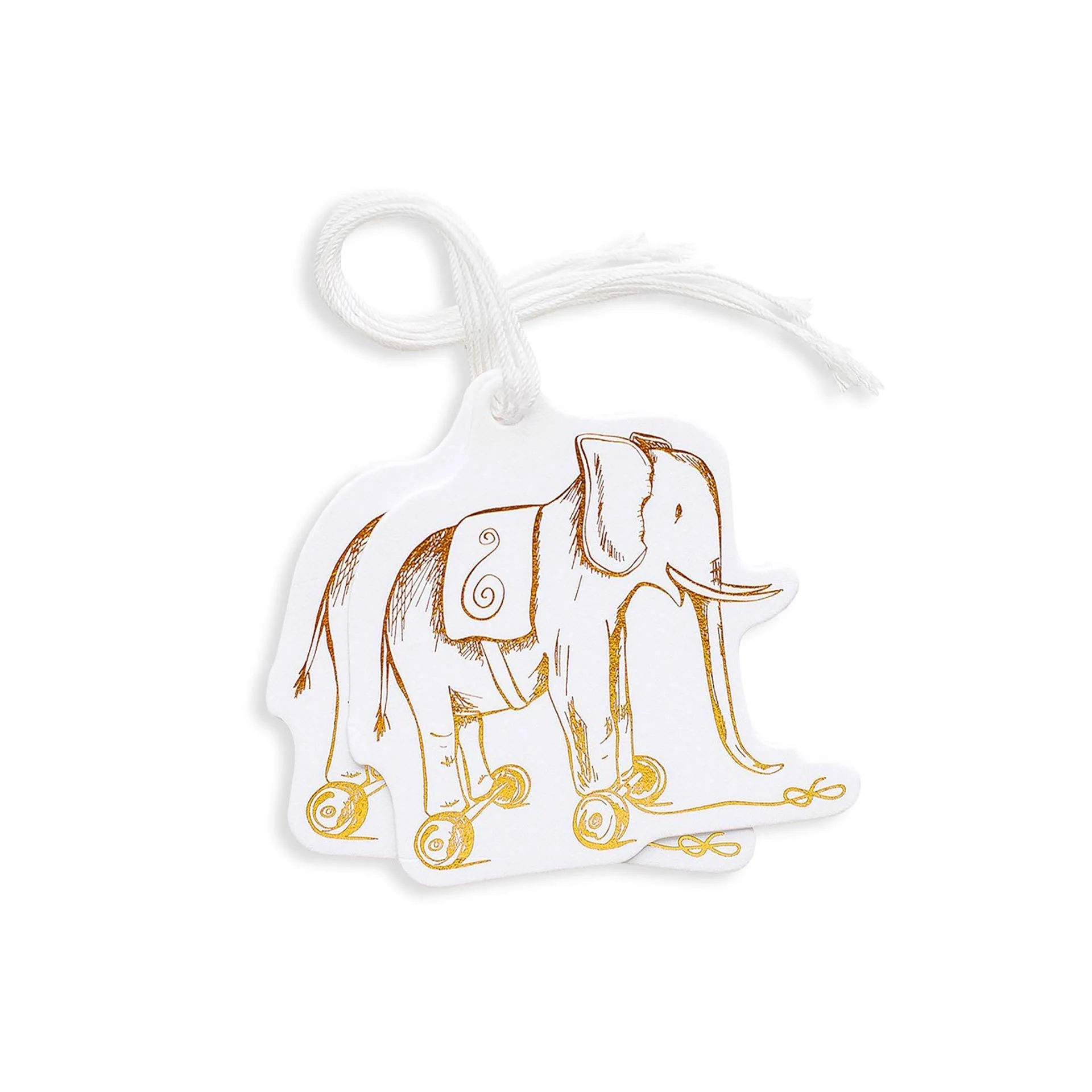 Toy Elephant - Set di cartellini regalo fustellati