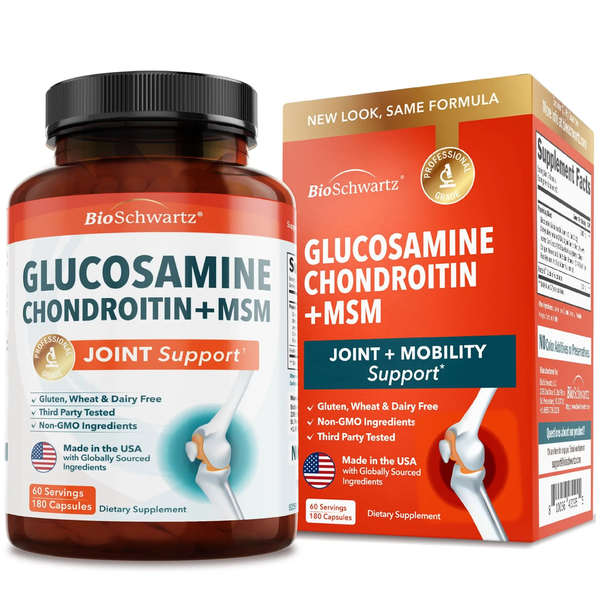 Glucosamine MSM-Chondroitin Capsules, 180ct