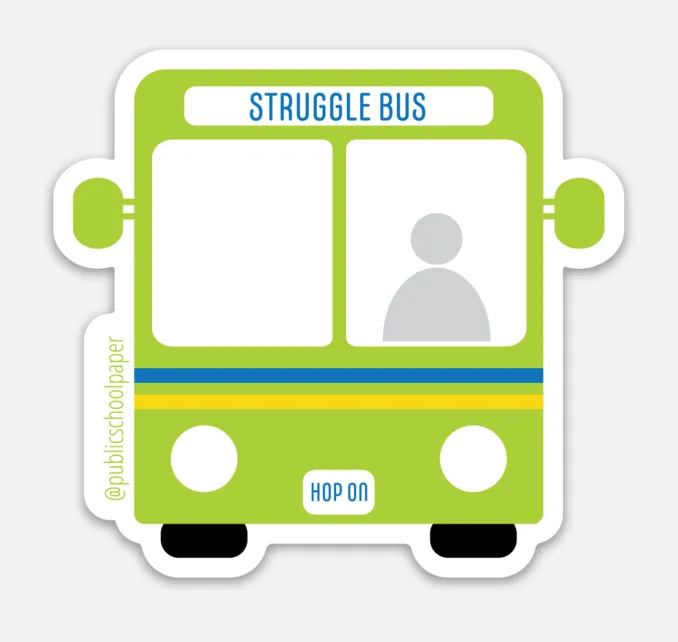Struggle Bus Vinyl-Aufkleber