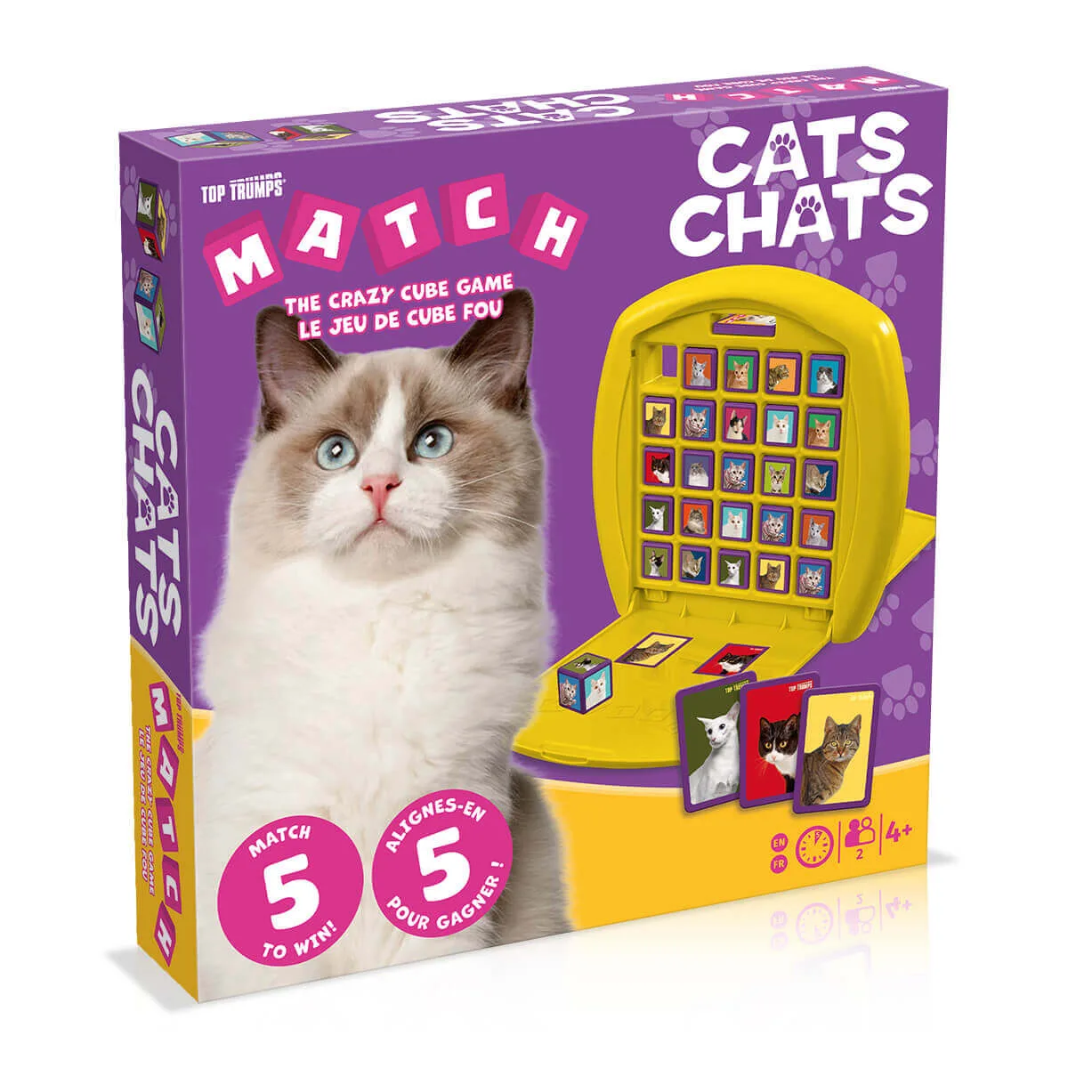 Cats Top Trumps Match vs Awesome Animals: Cube Game Comparison
