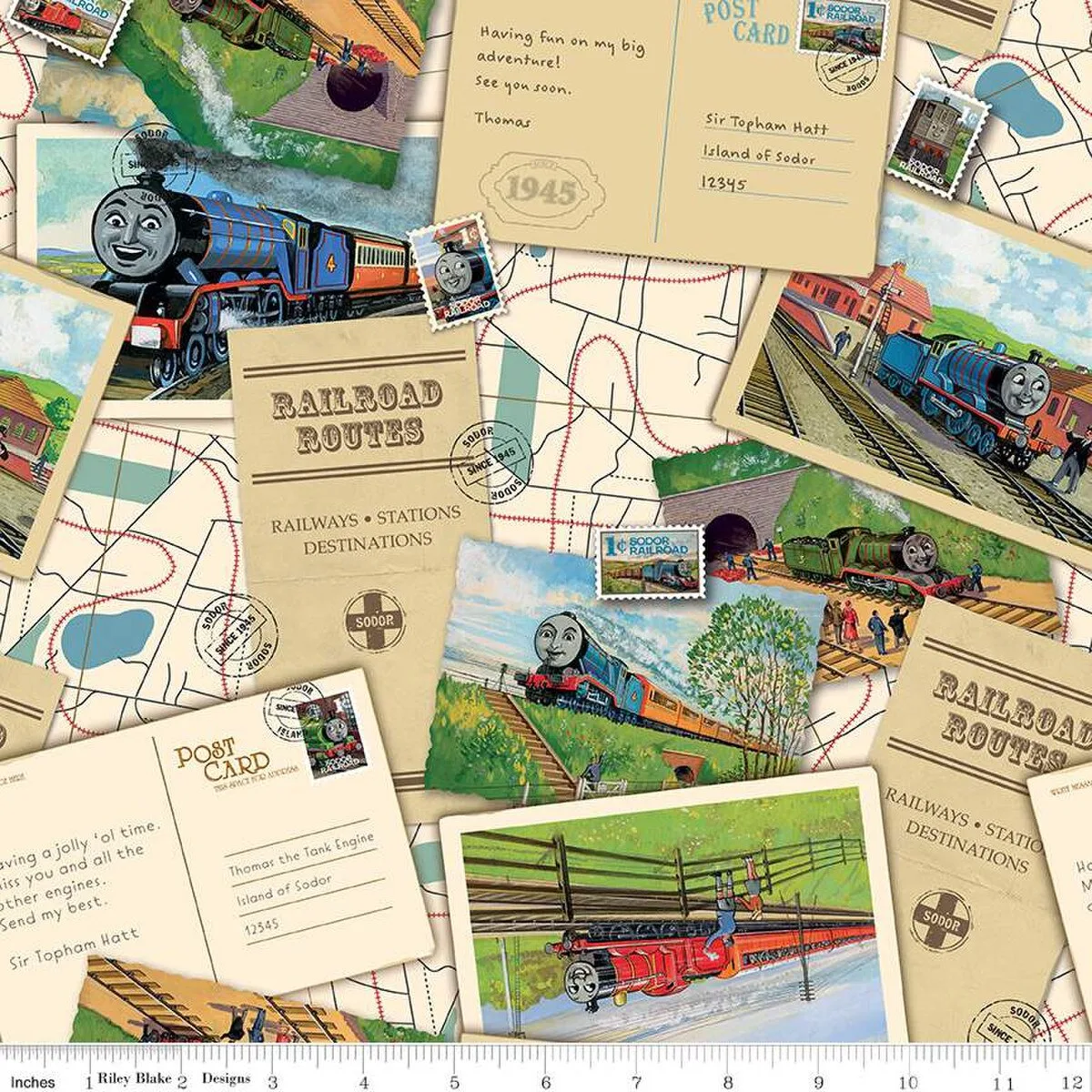 Thomas & Friends 80th Anniversary Postcard Toss