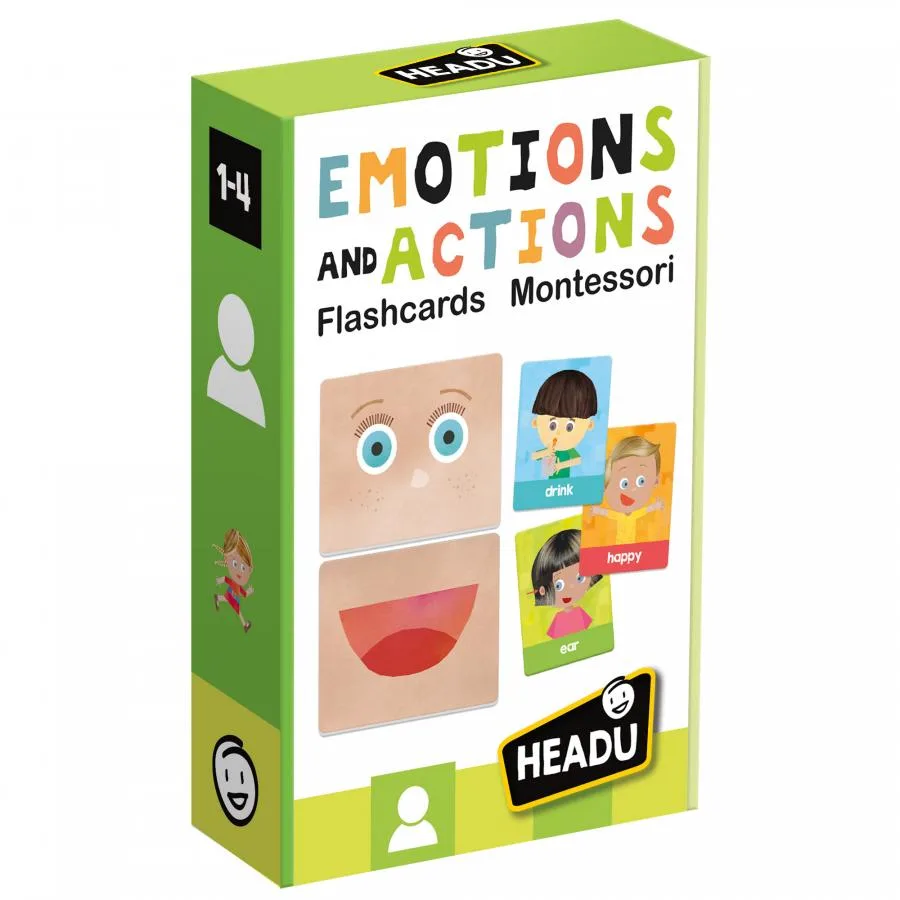 Headu Flashcards - Emotions and Actions Montessori