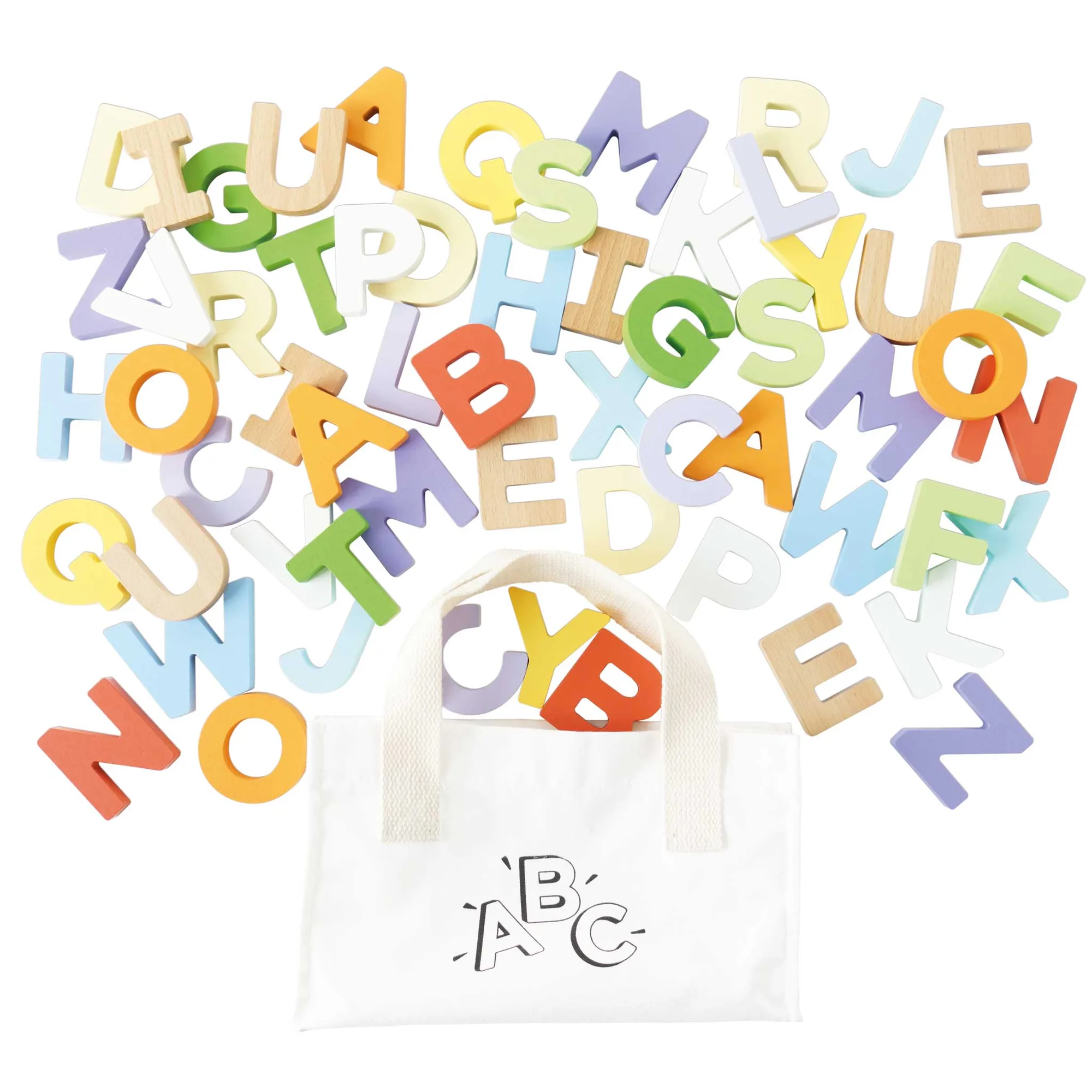 Conjunto de letras de madeira e saco vs letras de plástico: qual escolher?