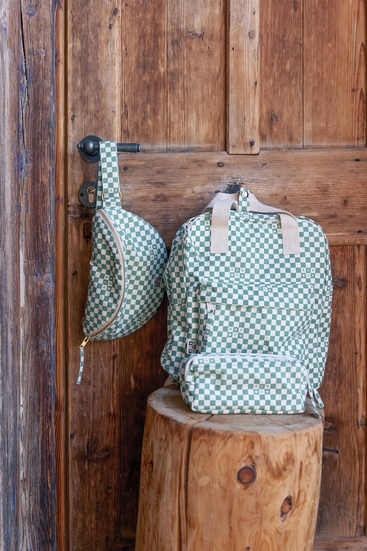 Banane - Damier vert
