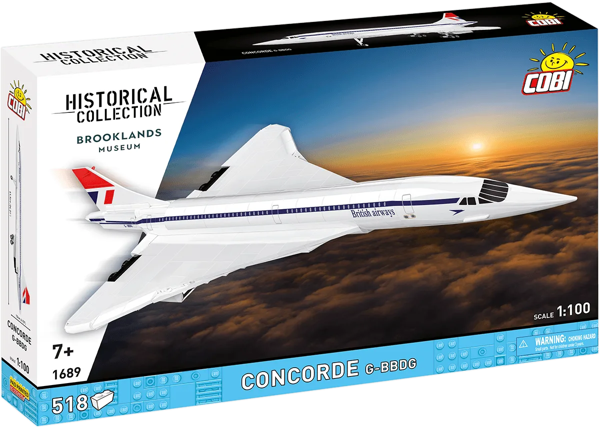 Guía de construcción del avión de pasajeros COBI Concorde G-BBDG