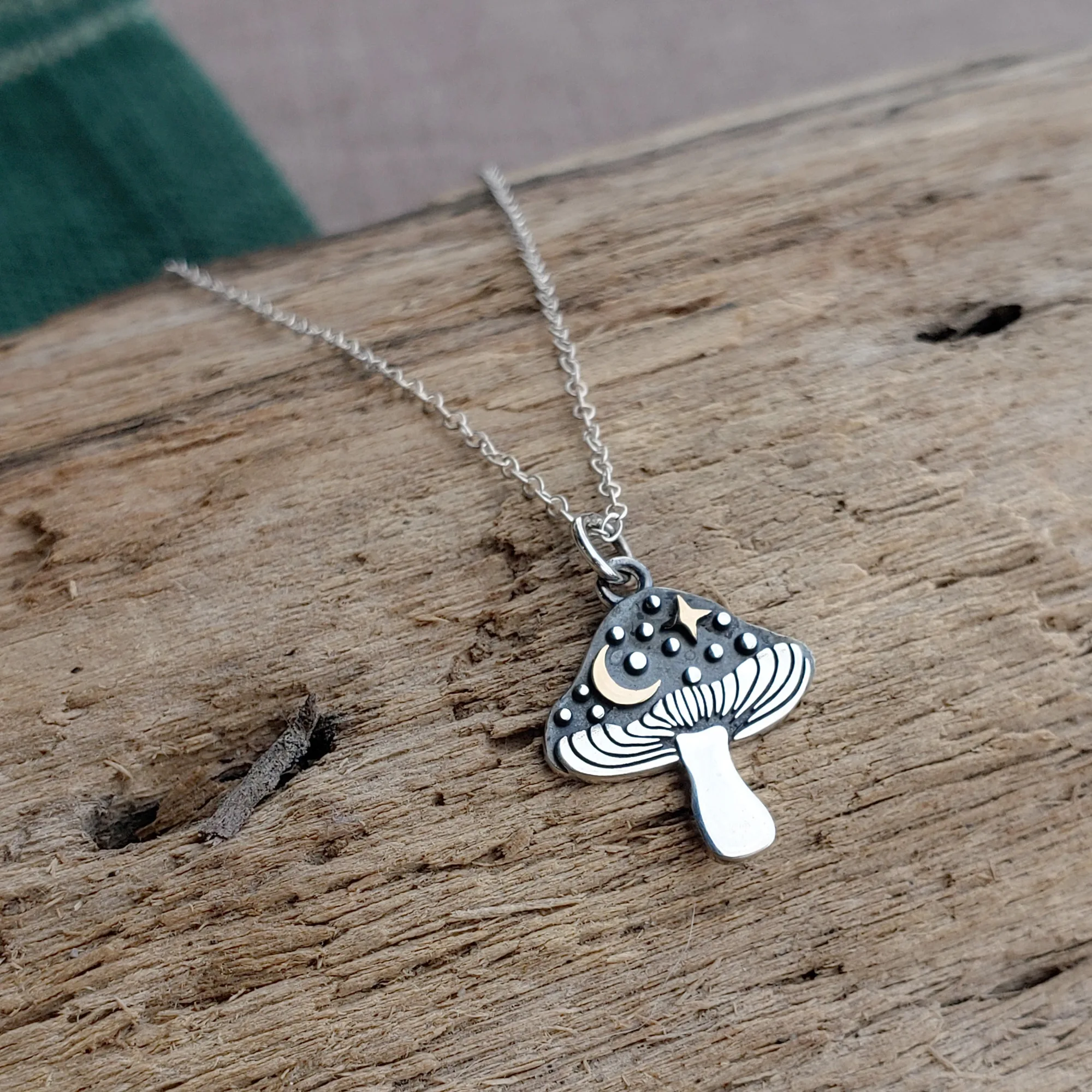 How to Layer Necklaces: Styling the Cosmic Mushroom Pendant