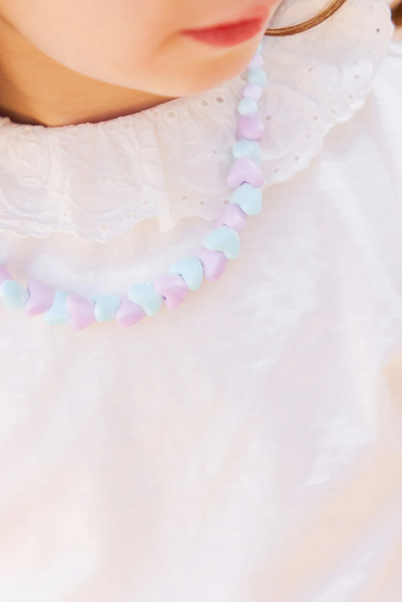 How to Style a Set Collier Bracelet Blue Heart for Kids