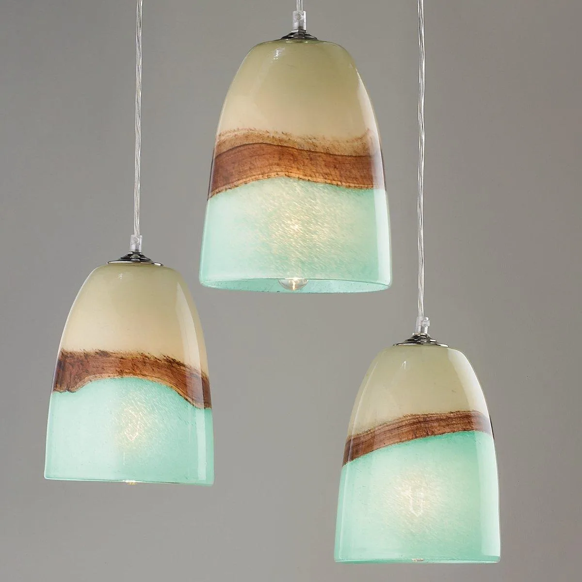 Strata Art Glass Pendant Light