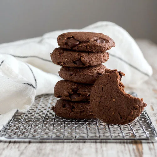 Bite Size Double Chocolate Cookies