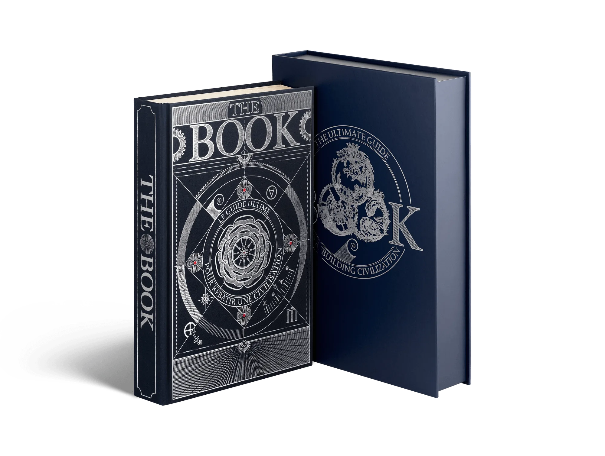 الكتاب في علبة هدايا. Le Guide ultime pour rebâtir une civilisation. النسخة الفرنسية
