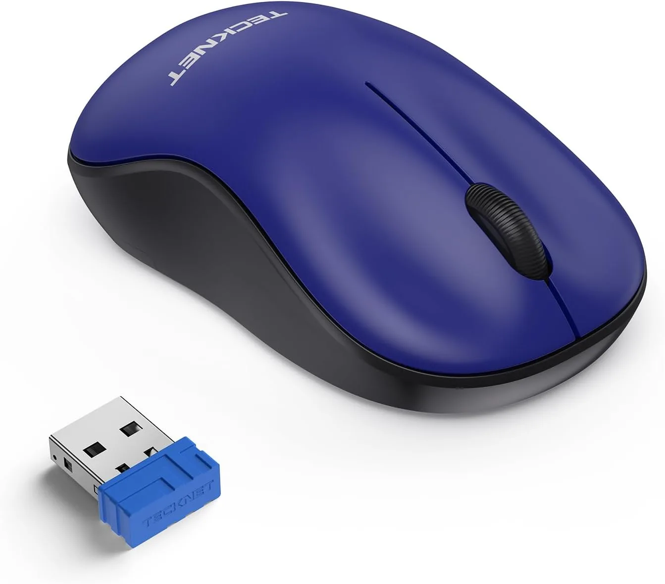 Ratón Inalámbrico TECKNET para Portátil, Ratón Silencioso 2.4G Clic Silencioso, Ratón de Ordenador Pequeño Portátil, 5 Niveles DPI, Ratón Inalámbrico para PC, Chromebook, Mac
