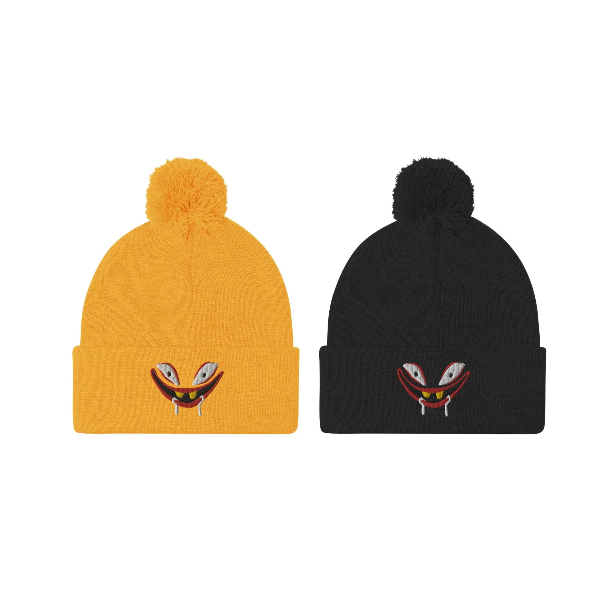 PURD THE PERV pom-pom beanie - black or yellow