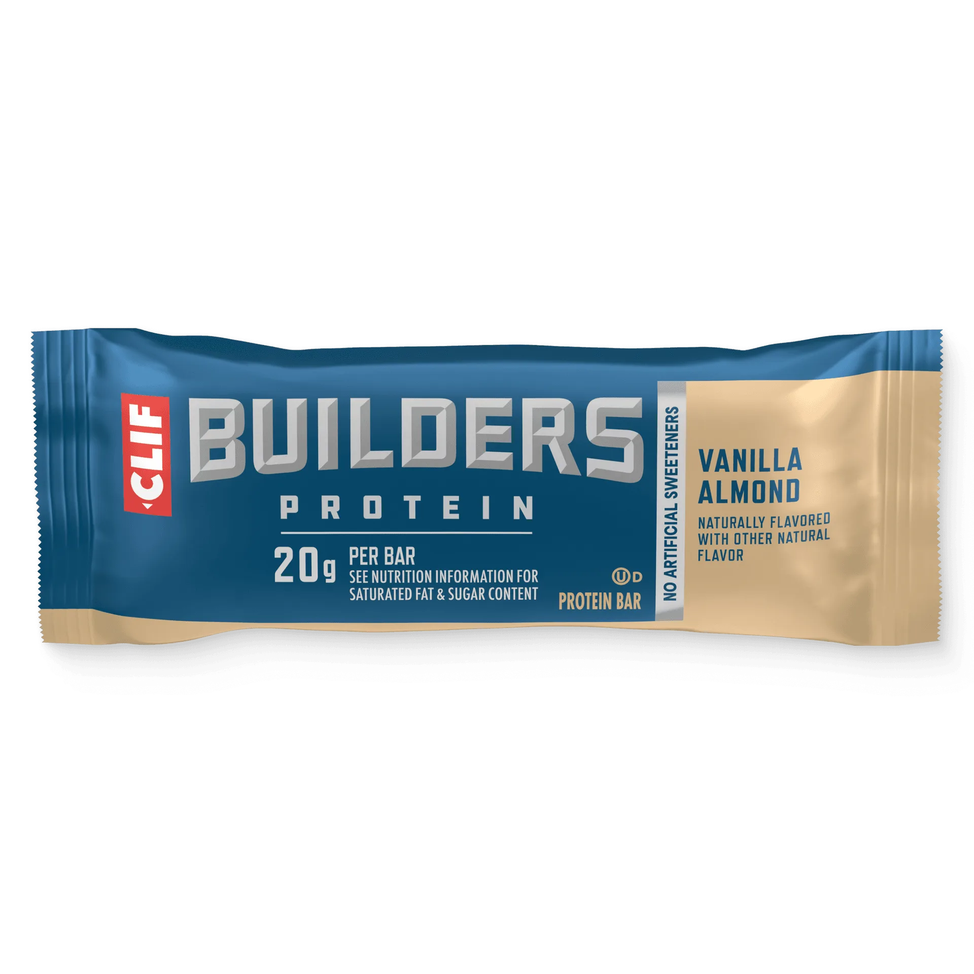 CLIF BUILDERS Vanilla Almond Flavor Plant Based Protein Bars