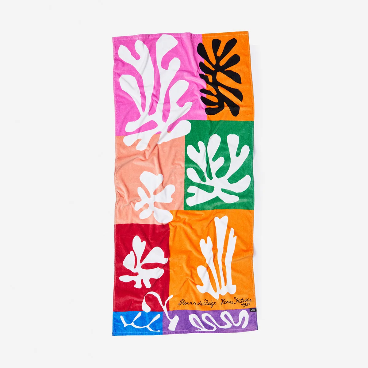 Snow Flowers Beach Towel | Henri Matisse x Slowtide
