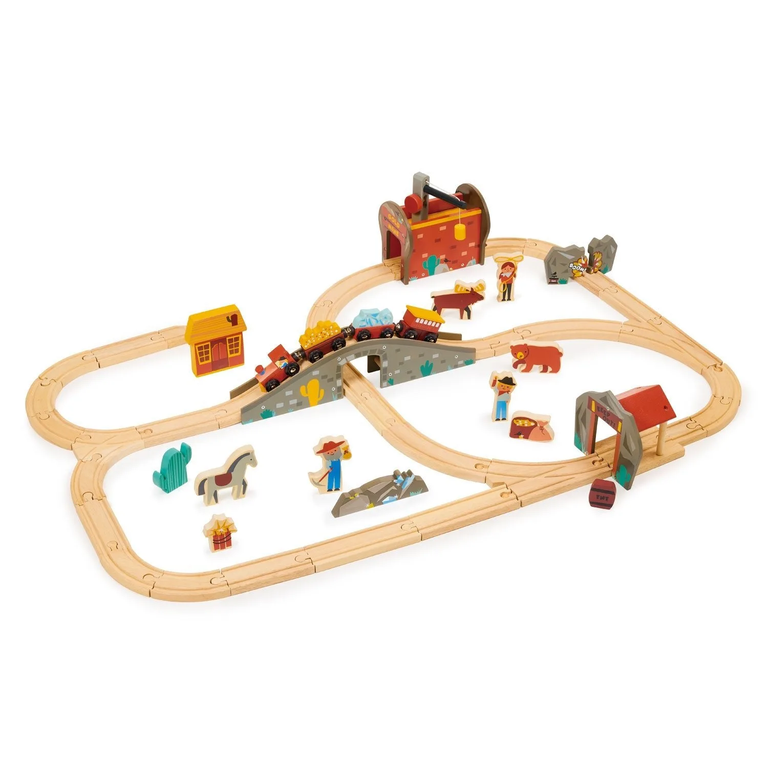 How to Set Up a Gold Mine Train Set for Pretend Play