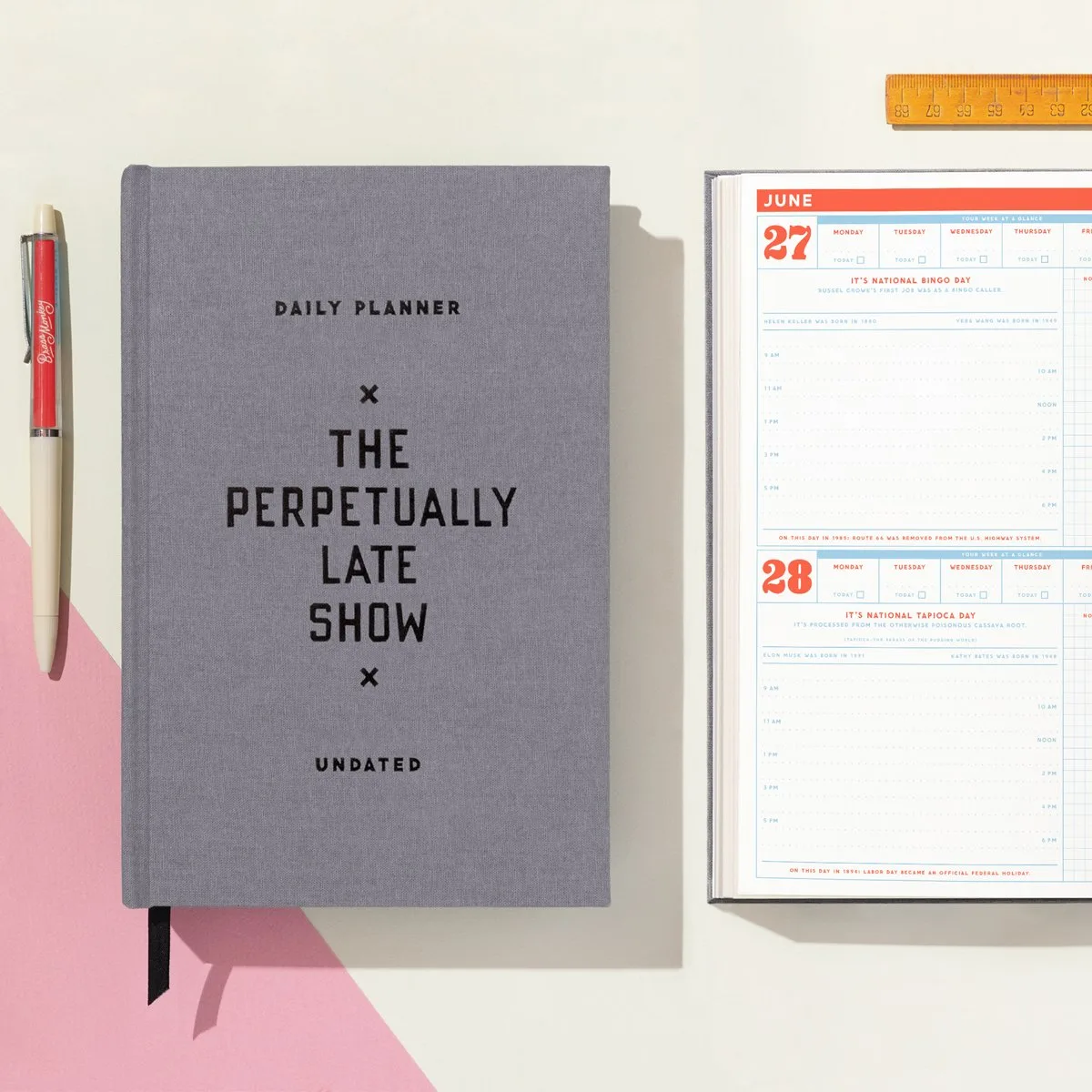 The Perpetually Late Show Undated Standard Planner