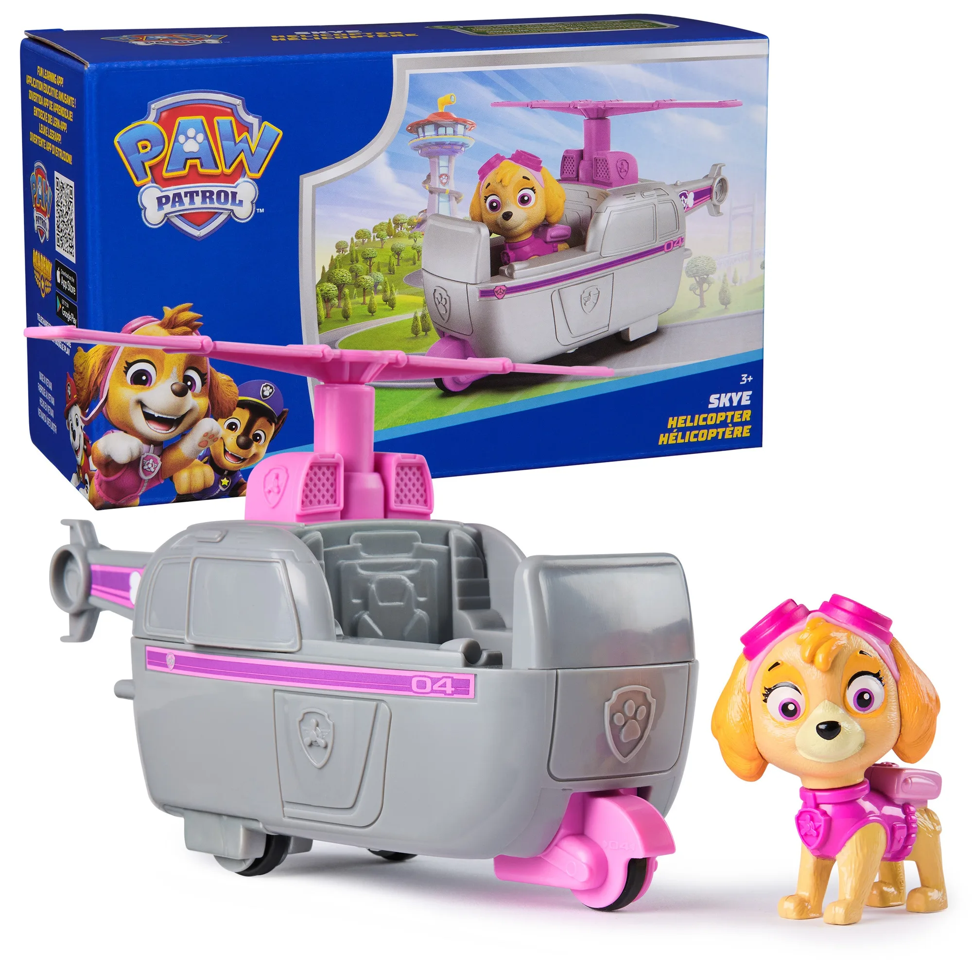 Helicóptero de Skye de PAW Patrol: guía de juego y vuelo