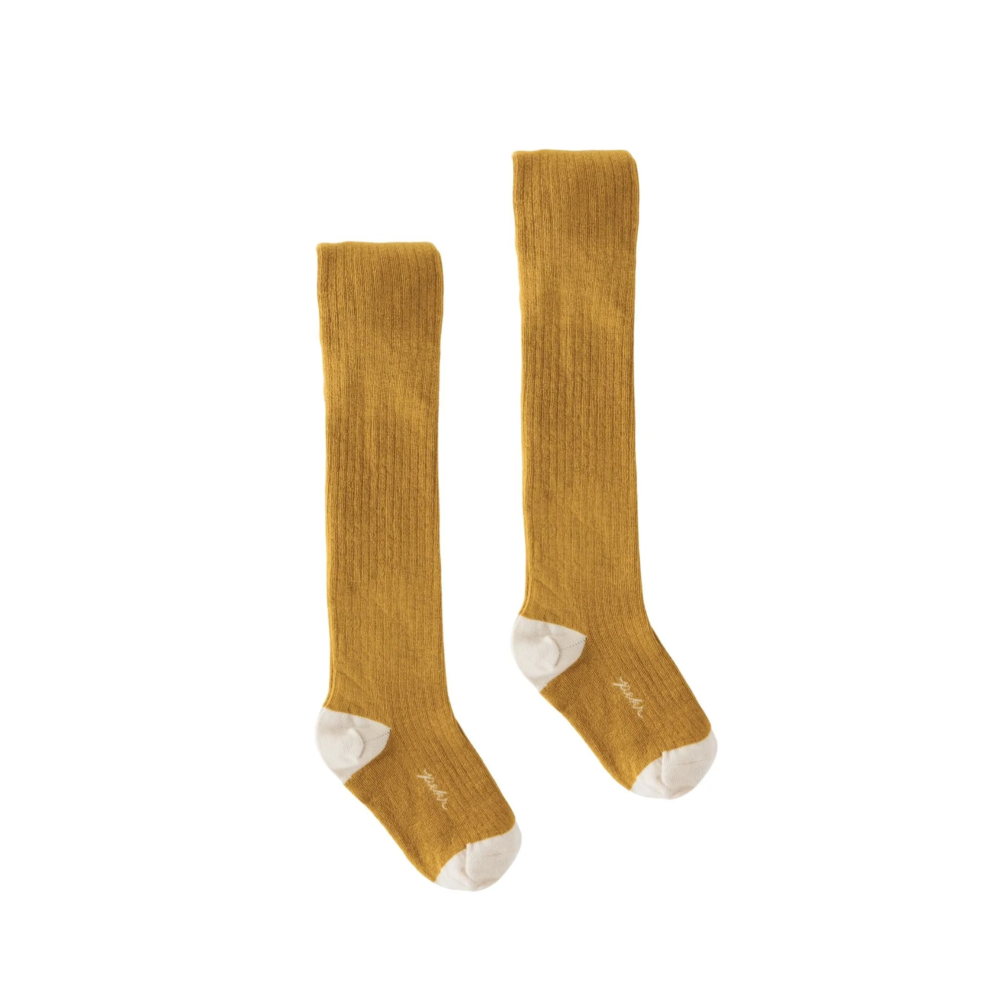 Ribbed Tights 2 Pack - Ochre
