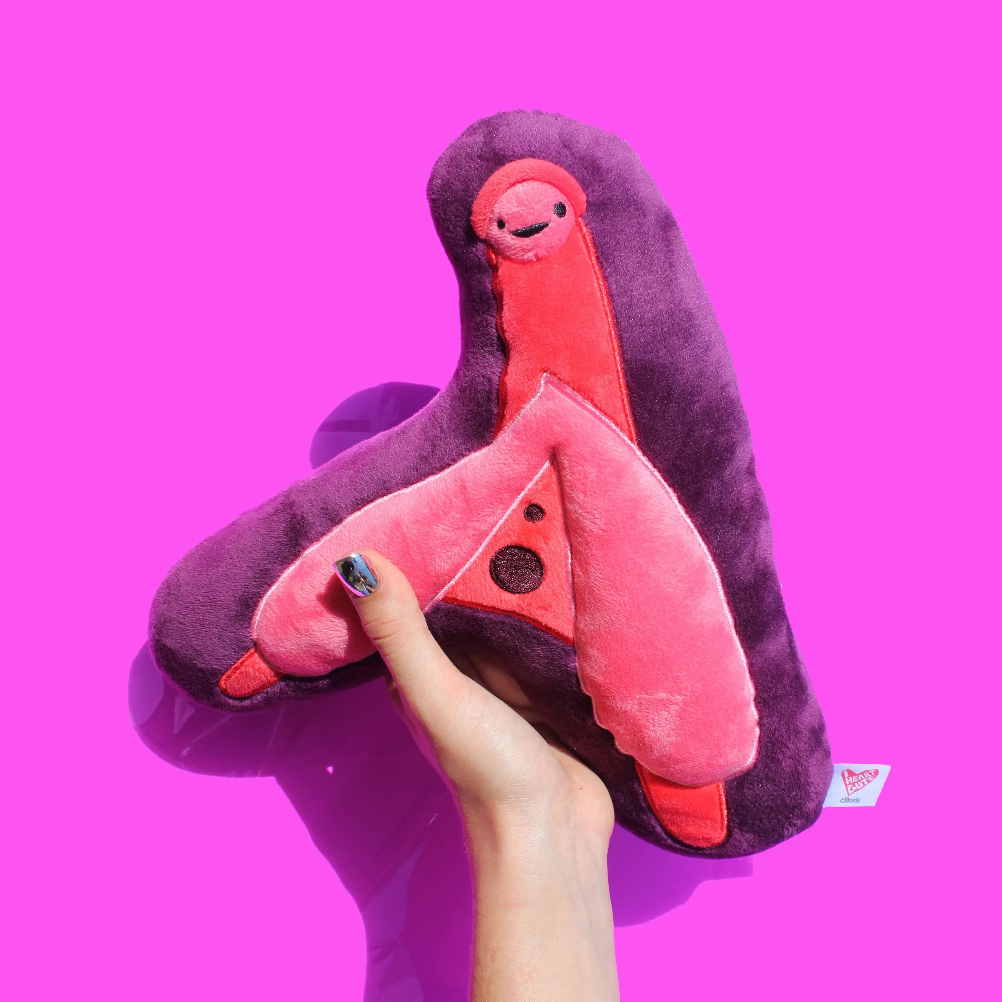 Peluche clitoris - Profitez de votre peluche organe clitoris coussin peluche