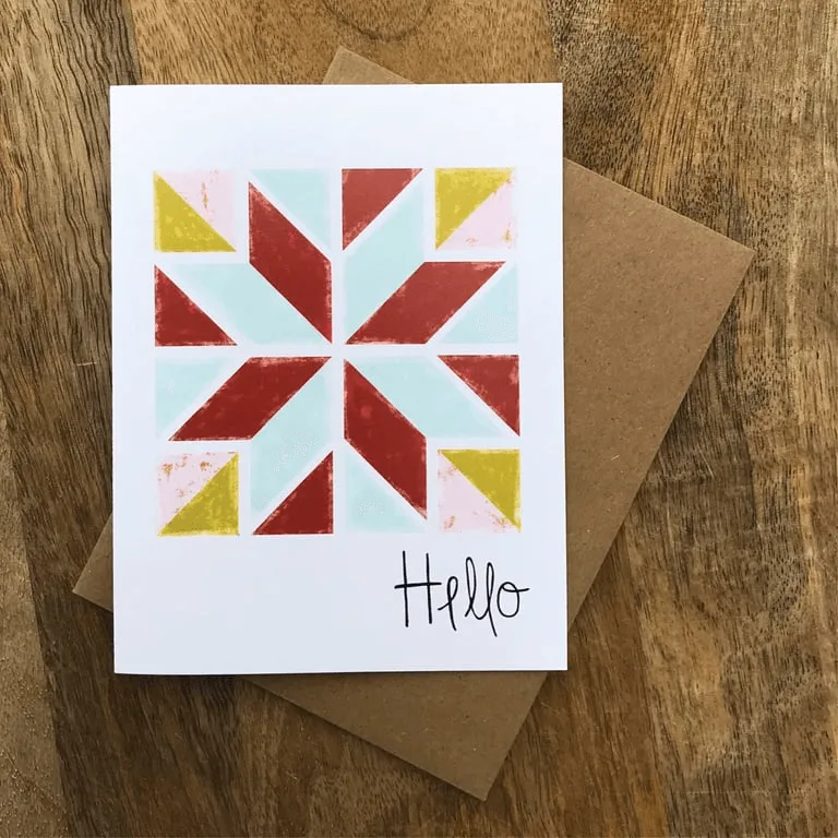 Hello - Tarjeta Quilty
