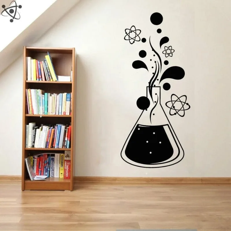 Atom Bottle Wall Sticker