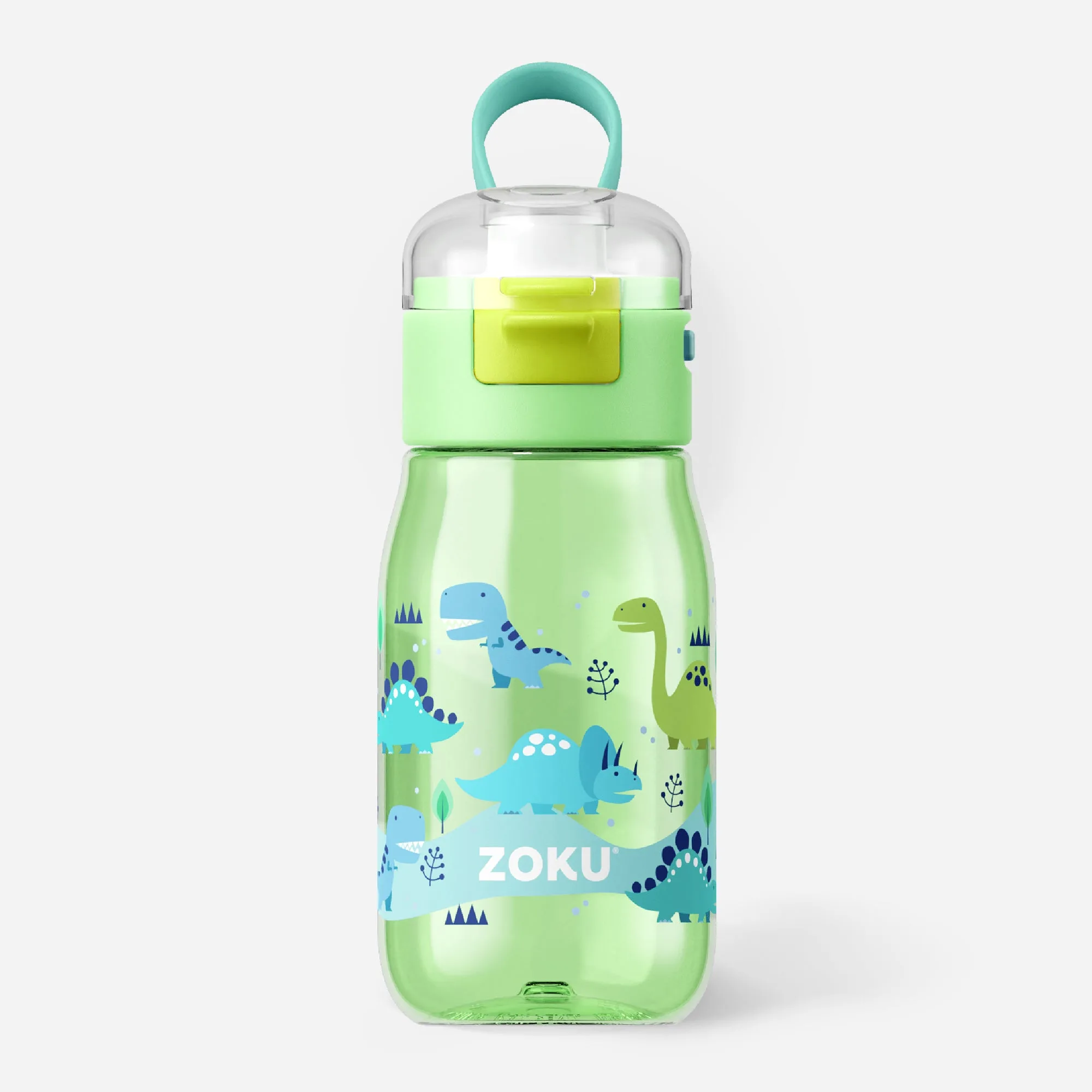 Botella Flip Gulp para niños - Dino verde