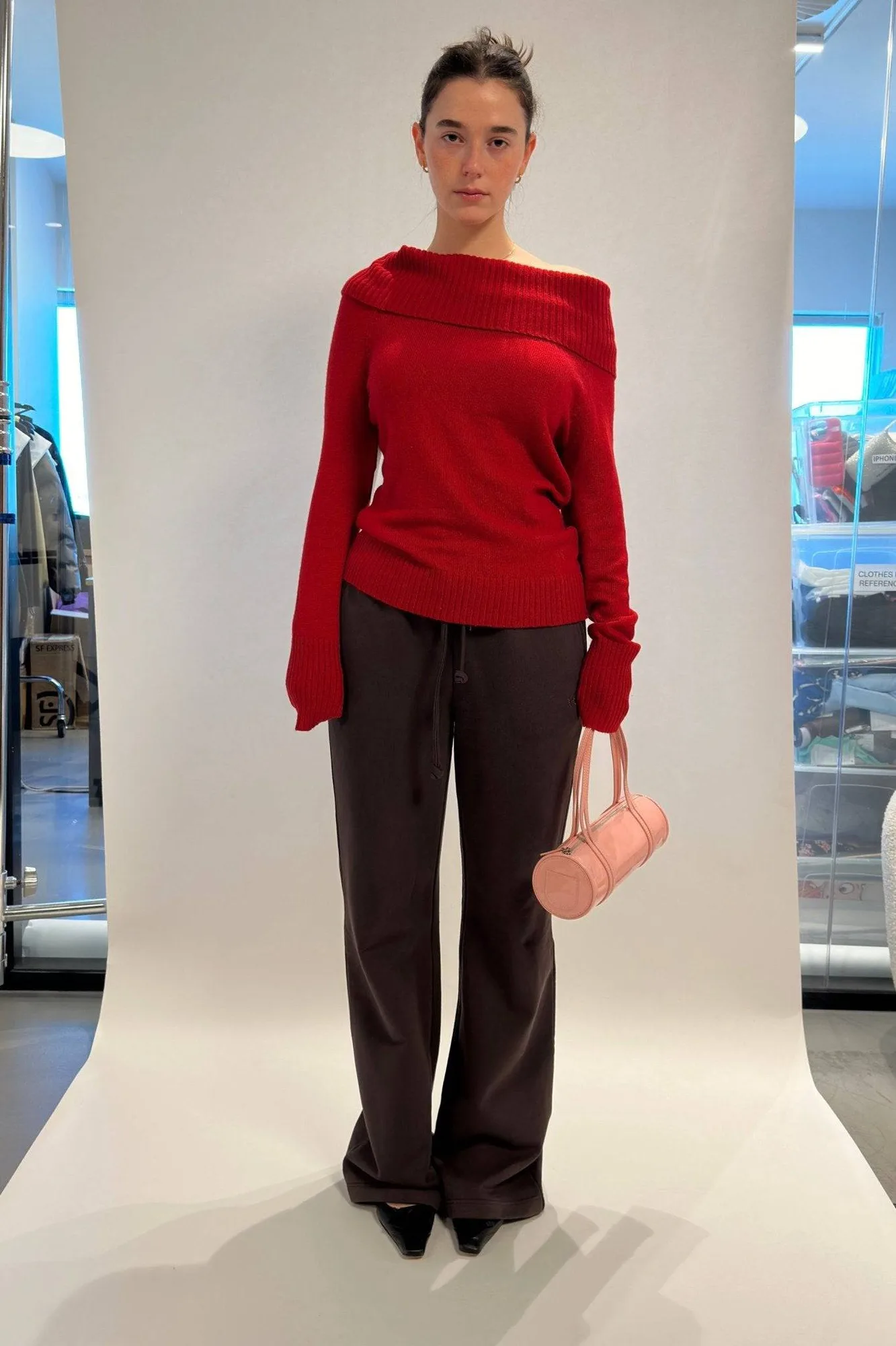 How to Style the Asymmetrical Knit Sweater in Cola Red: Outfit Ideas for Every Season