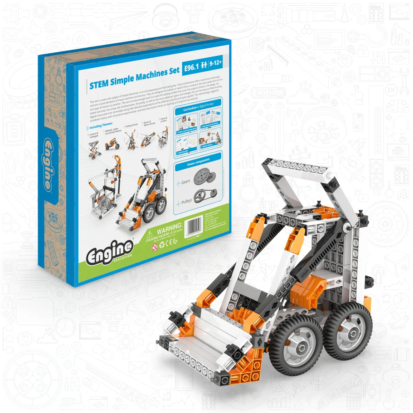 Engino Simple Machines Set: 60 STEM Models for Ages 9+